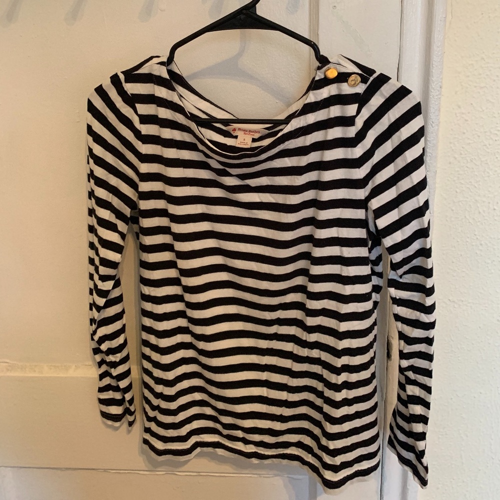 Brooks Brothers Striped Cotton Long Sleeve